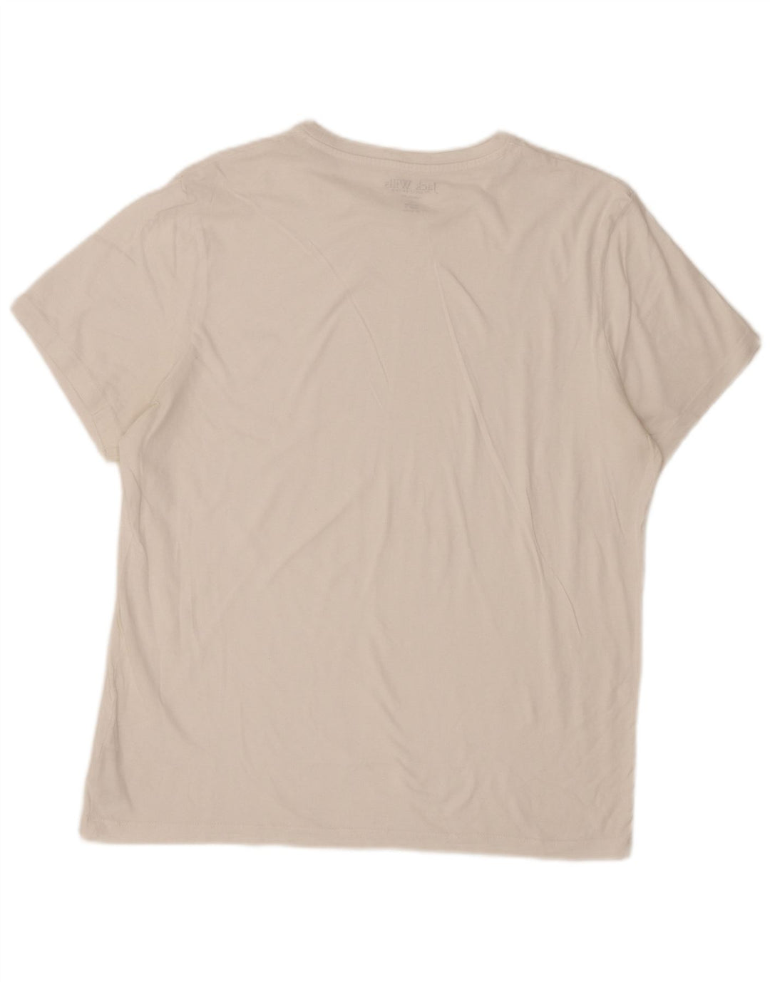 T-shirt męski Jack Wills o klasycznym kroju, duży, biały, bawełniany