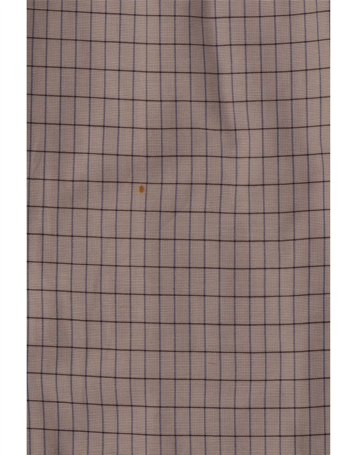 Koszula męska ERMENEGILDO ZEGNA rozmiar 41 16, duża bawełniana kratka w kolorze złamanej bieli