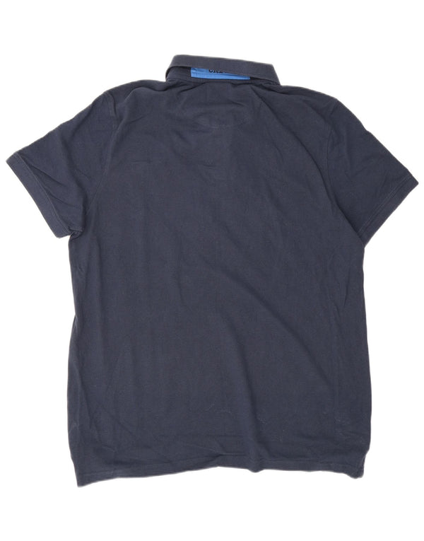 CREW CLOTHING Męska koszulka polo XL, granatowa, bawełniana