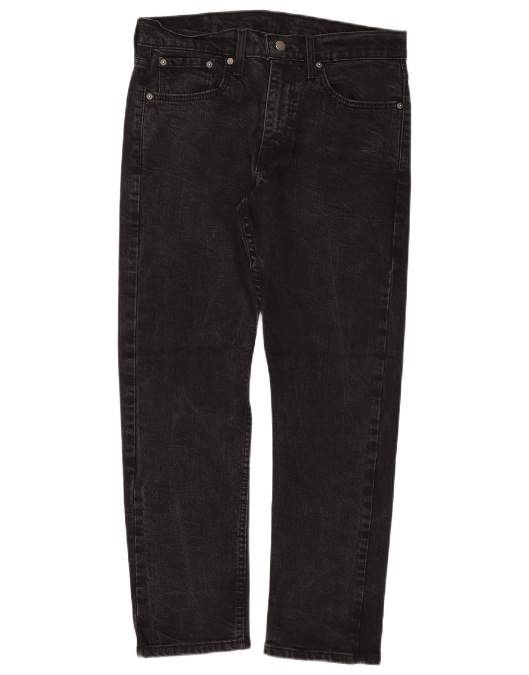 Męskie jeansy LEVI'S 502 zwężane W32 L30, czarna bawełna