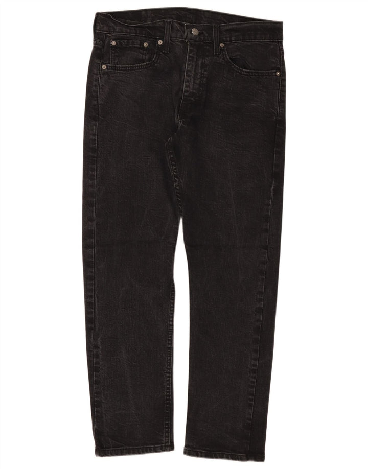 Męskie jeansy LEVI'S 502 zwężane W32 L30, czarna bawełna