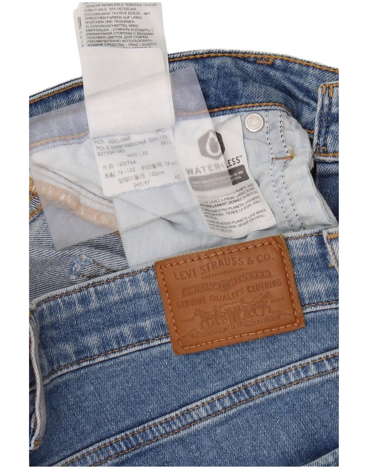 Damskie jeansy Levi's 721 Skinny z wysokim stanem W30 L30 Niebieska bawełna