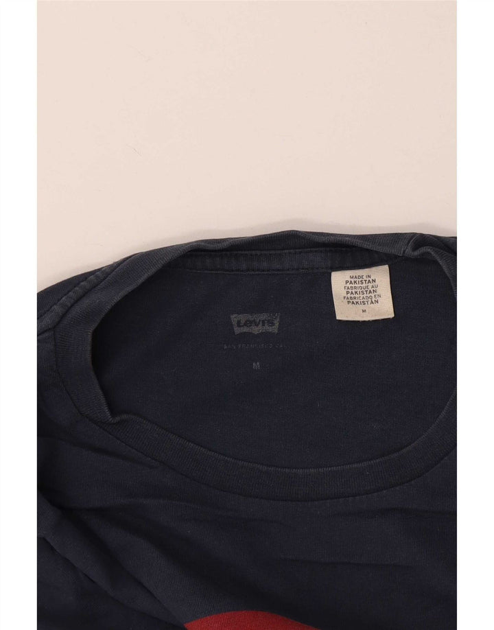 Męski T-shirt z grafiką Levi's, średni, granatowy