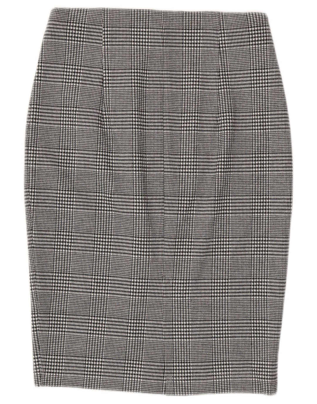 Marks & Spencer Damska spódnica ołówkowa UK 8 Small W28 Szara, poliestrowa kratka