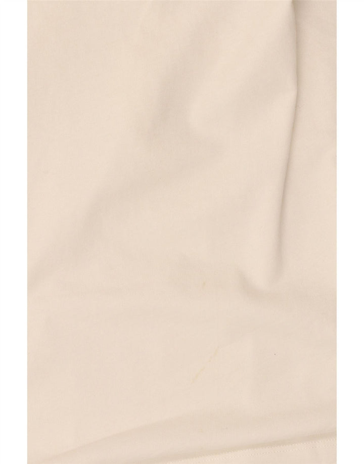 Damska bluzka oversize Moschino UK 20 2XL Biała bawełna