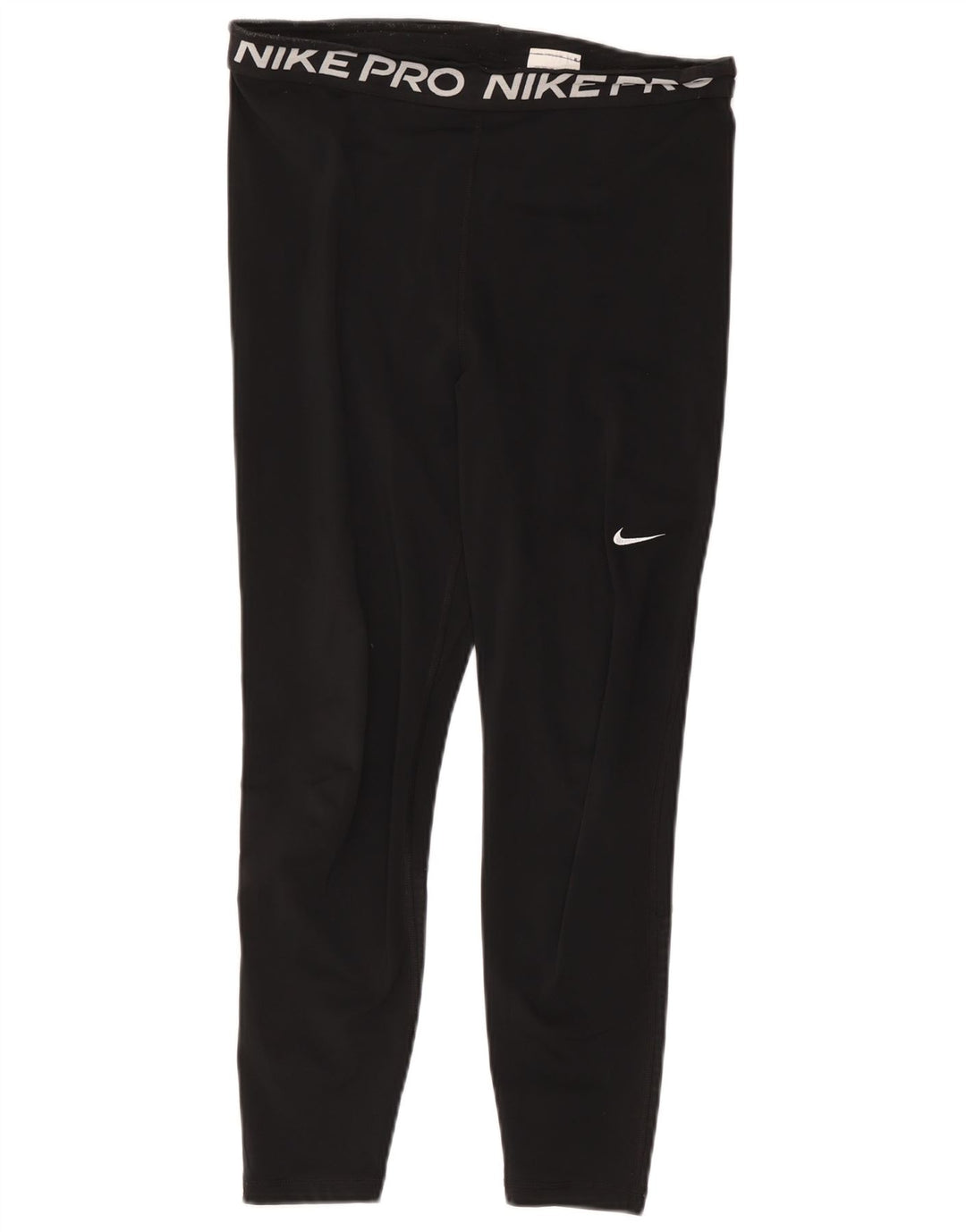 Damskie legginsy Nike Dri Fit Crop Graphic UK 14, duże, czarne, poliestrowe