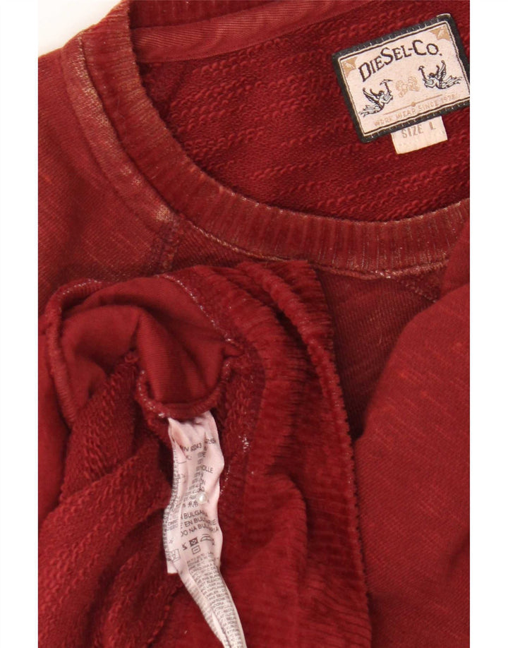 Bluza męska Diesel, duża, bordowa, bawełniana