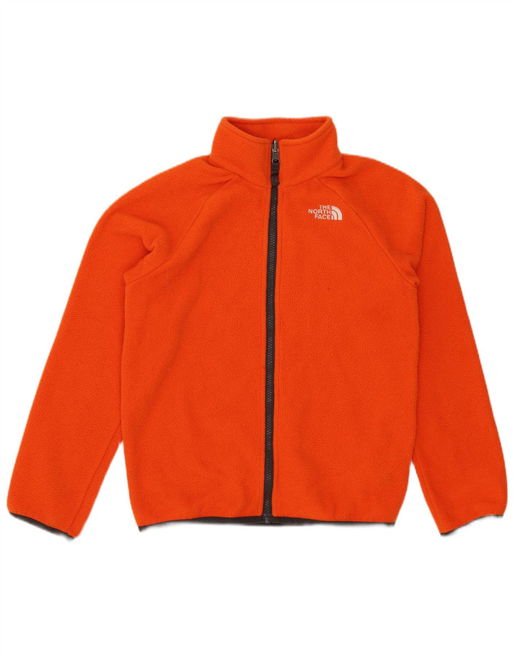 Chłopięca kurtka polarowa The North Face 9-10 lat, średni pomarańczowy poliester