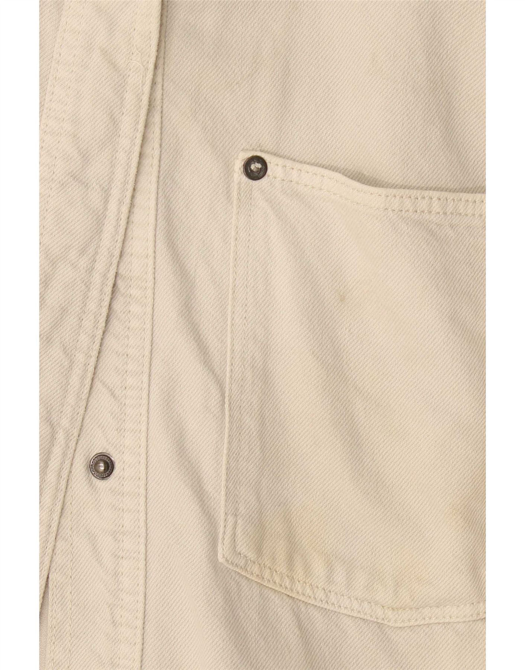 Damska koszula dżinsowa oversize Zara UK 10 Small, beżowa, bawełniana