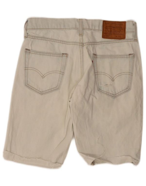 Męskie spodenki jeansowe Levi's 511 Slim Fit w trudnej sytuacji W29 Małe niebieskie bawełniane