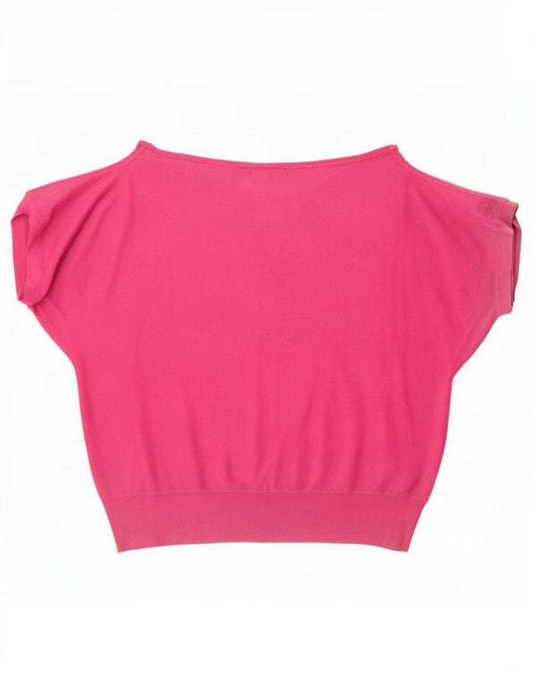 Bluzka Marks & Spencer Damska Lash Batwing Top UK 22 3XL Różowa Wiskoza