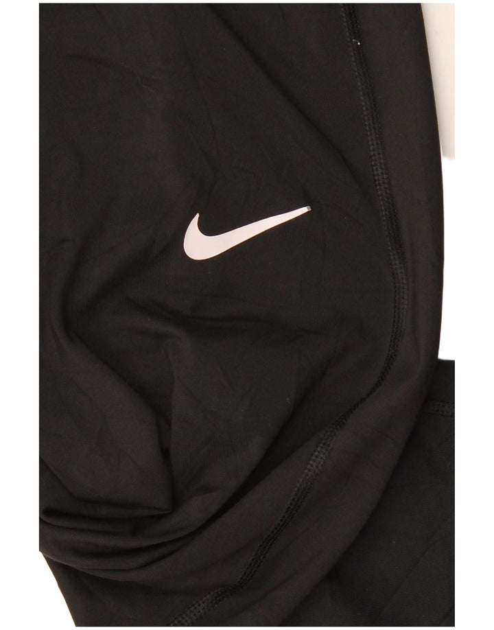 Damskie legginsy NIKE Dri Fit Graphic UK 10, małe, czarne, poliestrowe