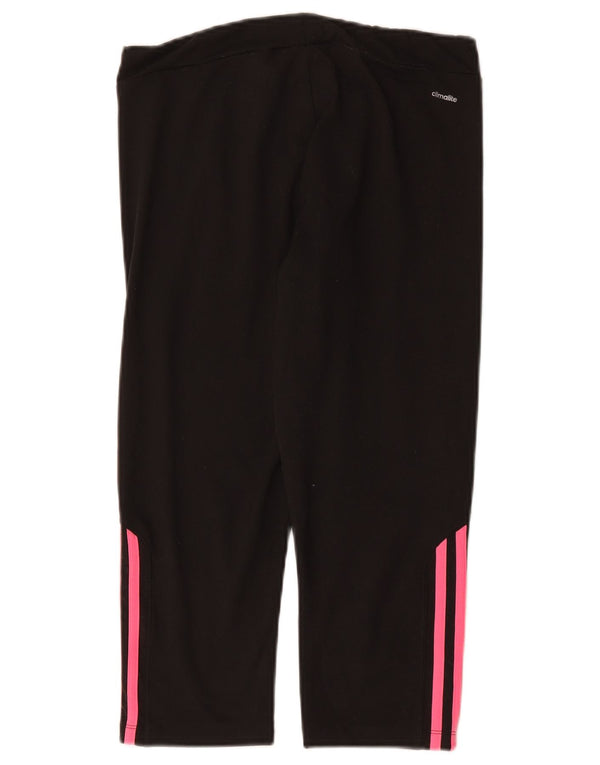 Damskie legginsy Adidas Climalite Capri UK 12/14 Średni czarny poliester