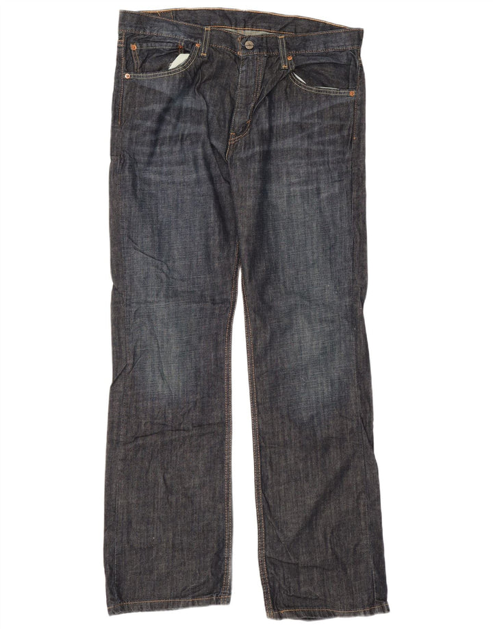 Męskie jeansy Levi's 527 Bootcut W36 L32 Granatowa bawełna
