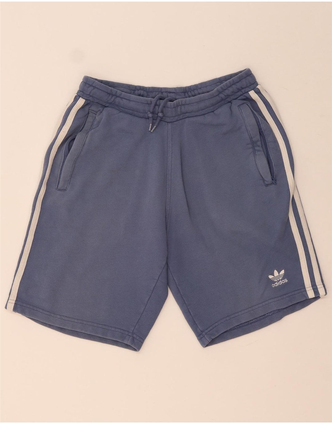 Męskie spodenki sportowe Adidas, małe, niebieskie, bawełniane