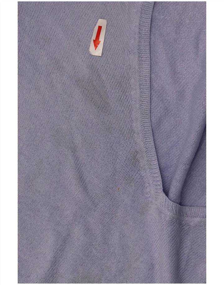 Marks & Spencer Damski sweter z dekoltem w kształcie litery V, UK 16, duży fioletowy