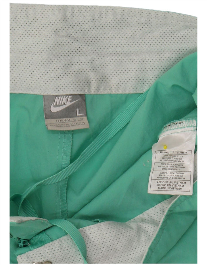 Damskie bermudy NIKE US 12/14 duże W34 turkusowy poliester