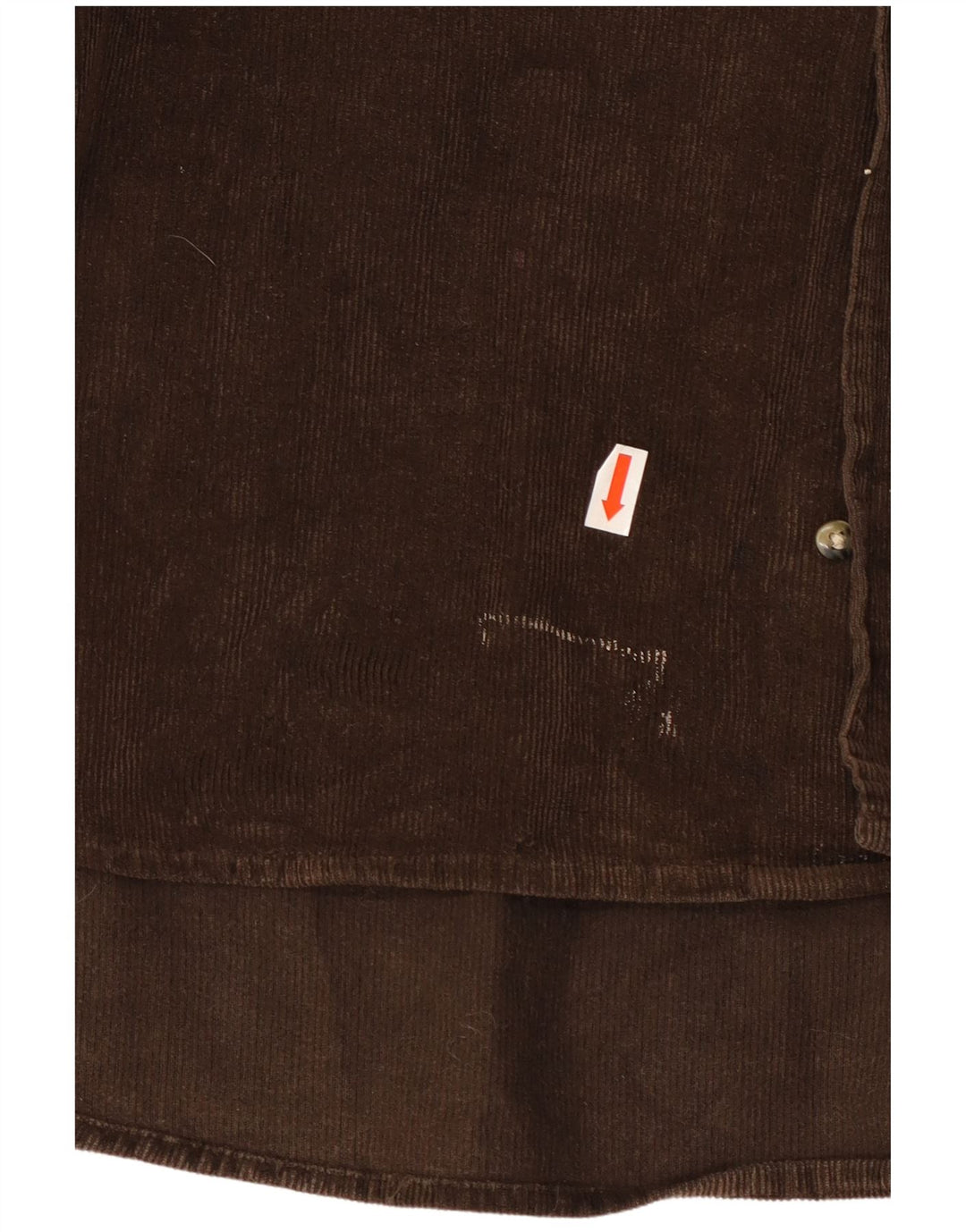 Koszula sztruksowa CONTE OF FLORENCE 2XL, brązowa, bawełniana