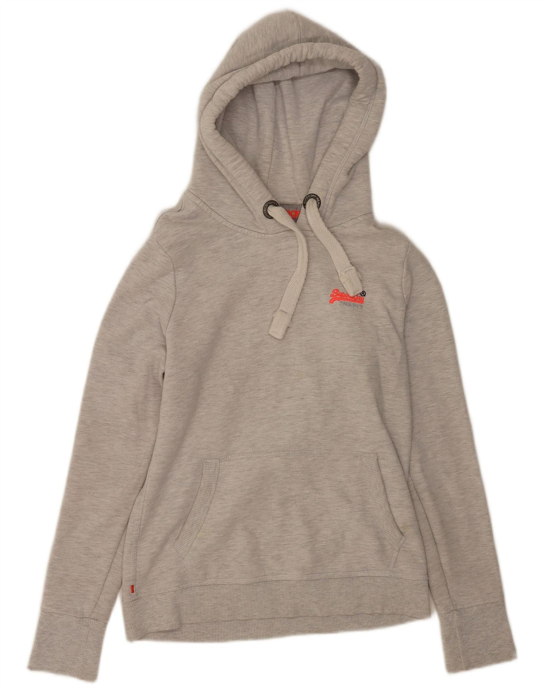 Damski sweter z kapturem Superdry UK 14, średnioszary, bawełniany