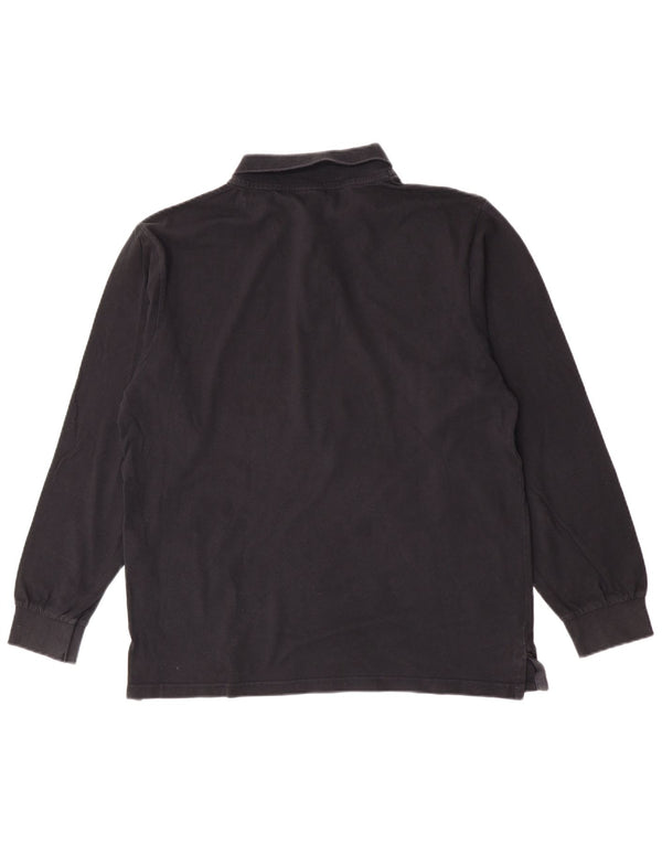 Męska koszulka polo z długim rękawem North Sails, 2XL, czarna, bawełniana