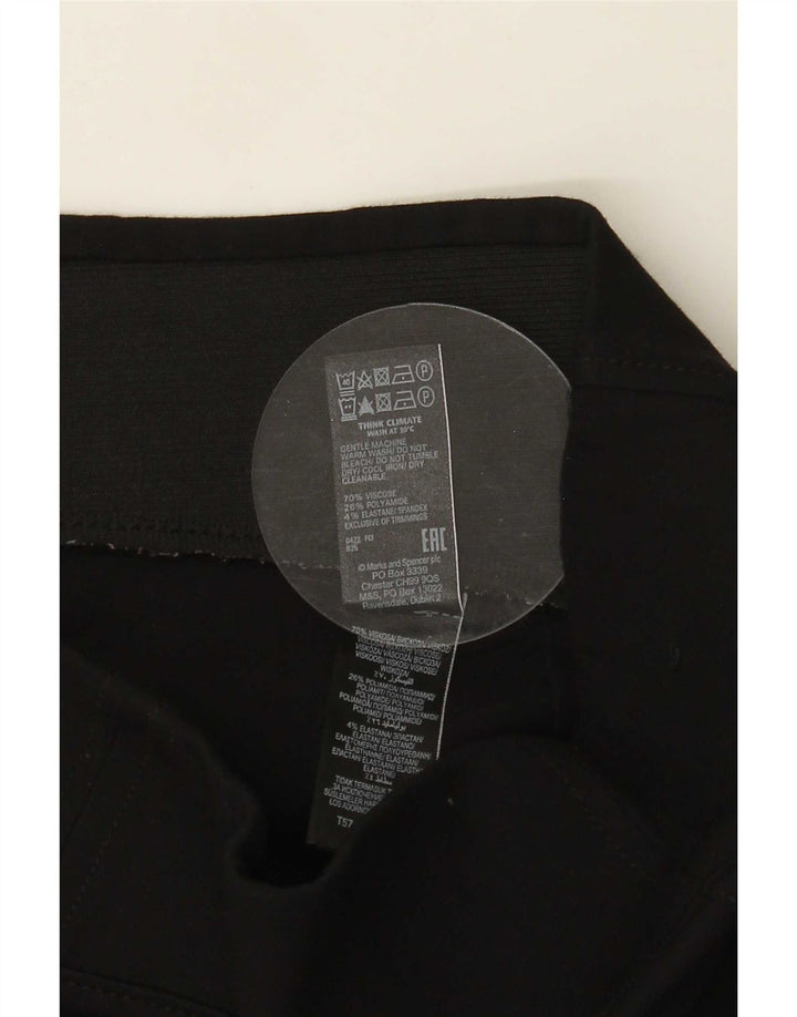 Legginsy damskie Marks & Spencer UK 14, duże, czarne, wiskozowe