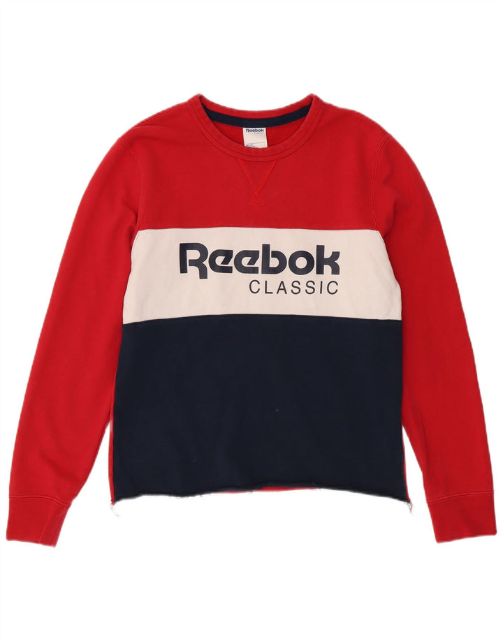 Damska bluza Reebok Jumper UK 14 Średni wielobarwny blok kolorów