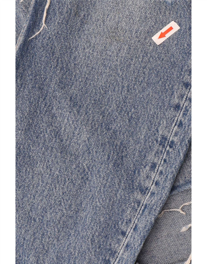 Damskie jeansy Zara w trudnej sytuacji, EU 40 Medium W30 L27, niebieska bawełna