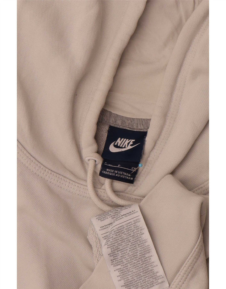 Męski sweter z kapturem Nike, mały, szary, bawełniany