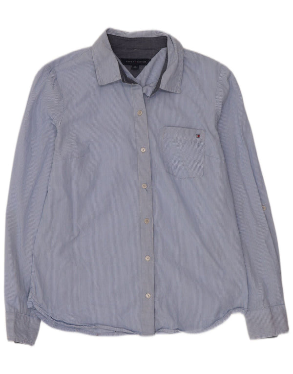 Koszula damska Tommy Hilfiger UK 10 Small, niebieska, bawełniana w prążki