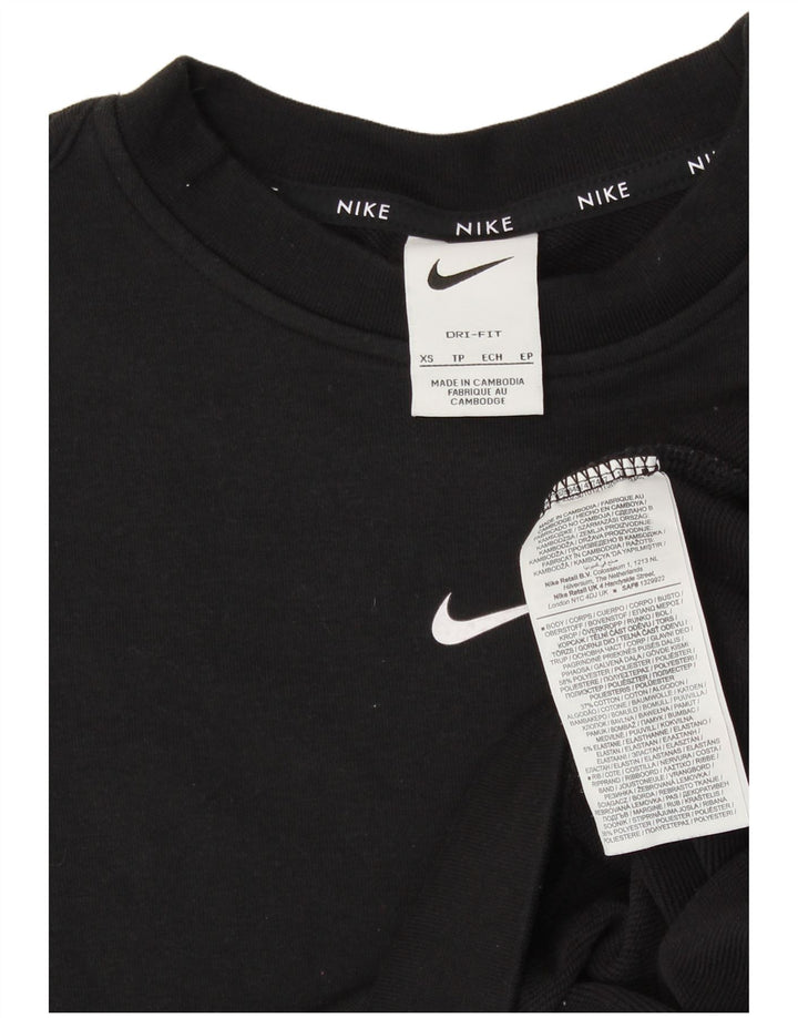Damska bluza dresowa NIKE UK 6 XS, czarna, poliester
