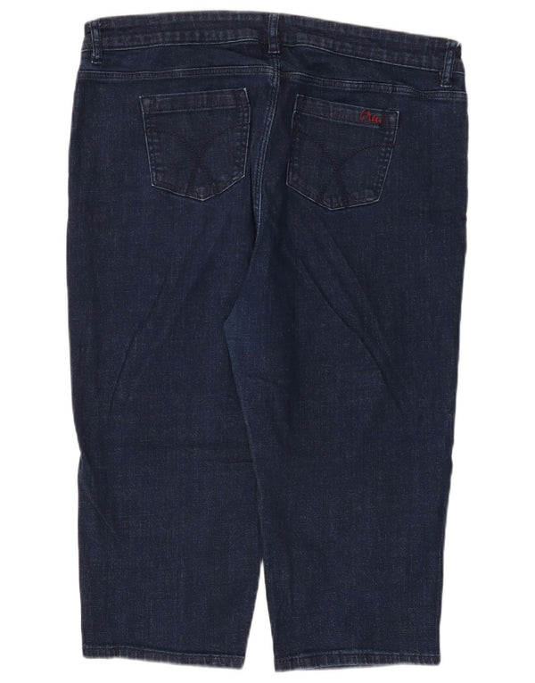 Crew Clothing Damskie krótkie dżinsy UK 18 XL W38 L19 Granatowa bawełna