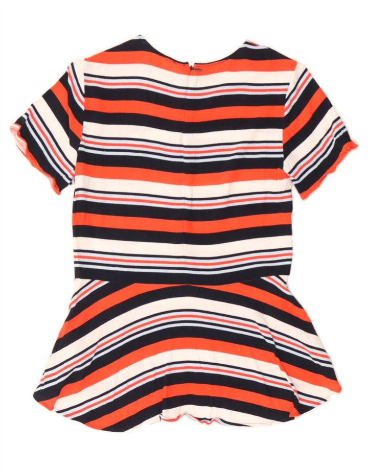 MICHAEL KORS Womens Blouse Top UK 6 XS Multicoloured Striped Viscose Vintage Michael Kors and Second-Hand Michael Kors from Messina Hembry 