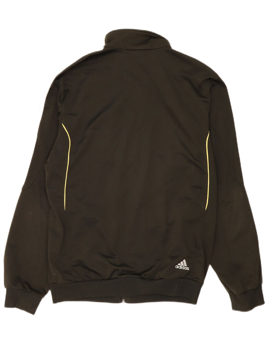 Męska bluza dresowa Adidas, średnia khaki, poliester z blokami kolorów