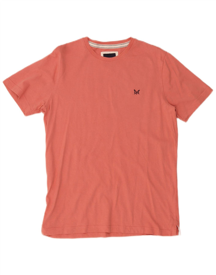 Crew Clothing Męski T-shirt Top Średni Różowy Bawełniany