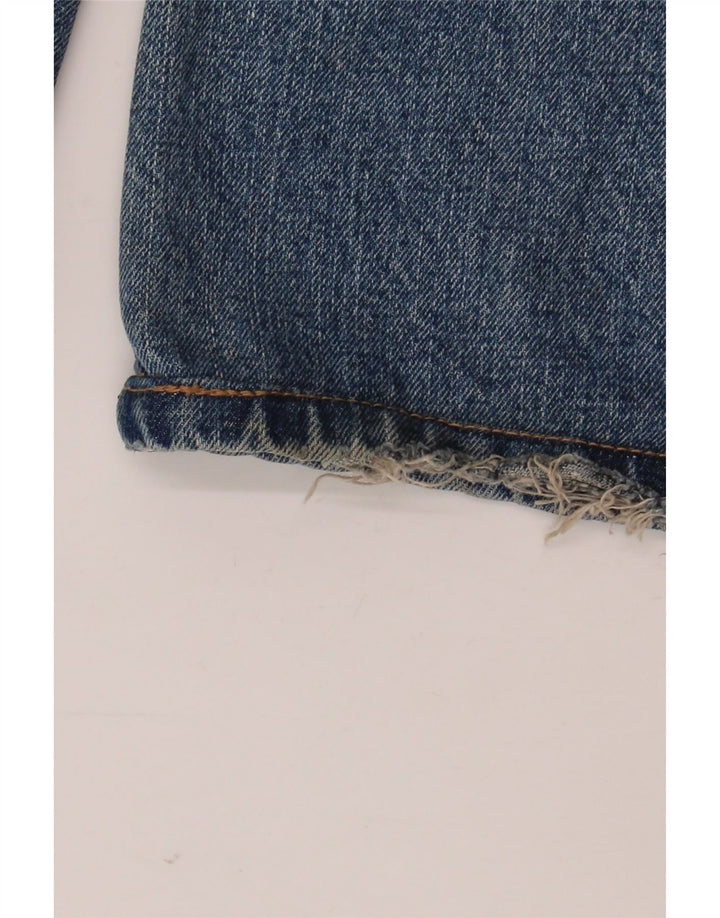 Damskie jeansy rozkloszowane Armani W28 L32 Niebieskie bawełniane