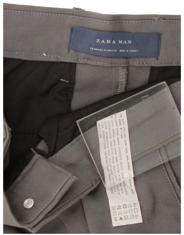 Męskie spodnie chino ZARA EU 40 Medium W31 L28 Szara bawełna