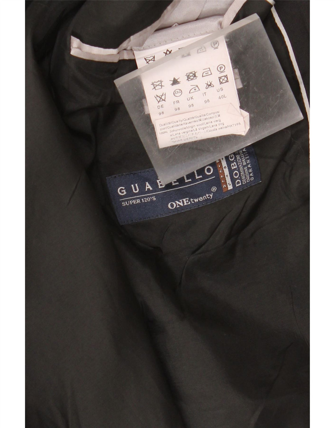 Vintage damska marynarka zapinana na 2 guziki US 40, duża czarna dziewicza wełna