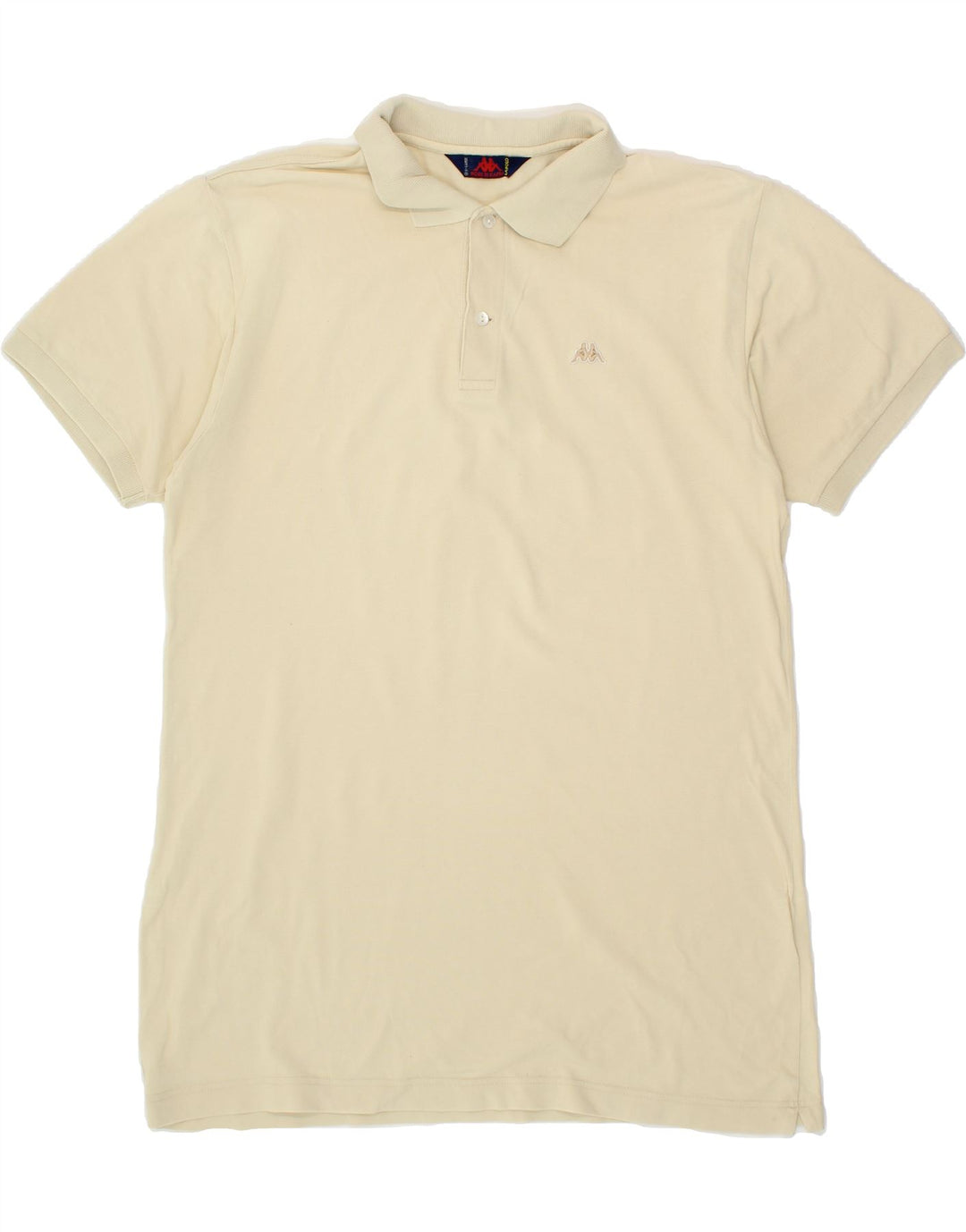 KAPPA Mens Polo Shirt XL Beige Cotton Vintage Kappa and Second-Hand Kappa from Messina Hembry 