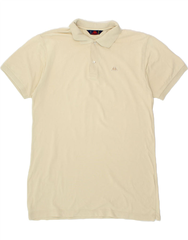 KAPPA Mens Polo Shirt XL Beige Cotton Vintage Kappa and Second-Hand Kappa from Messina Hembry 