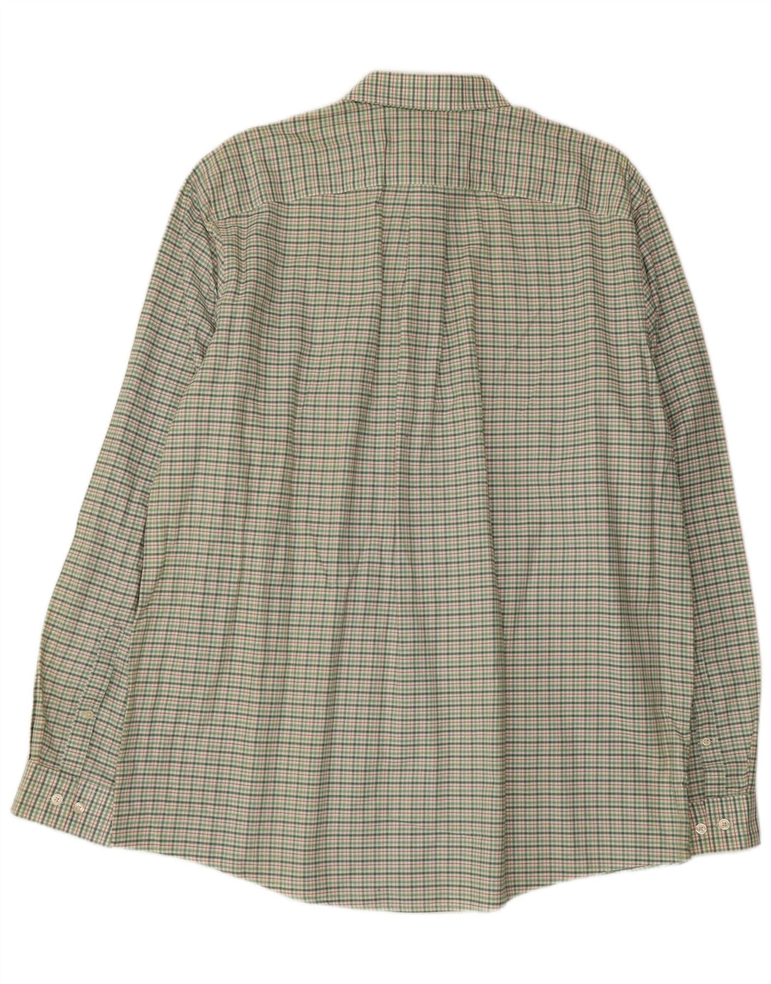 Eddie Bauer Męska wysoka, flanelowa koszula o swobodnym kroju XL, bawełniana w zieloną kratkę