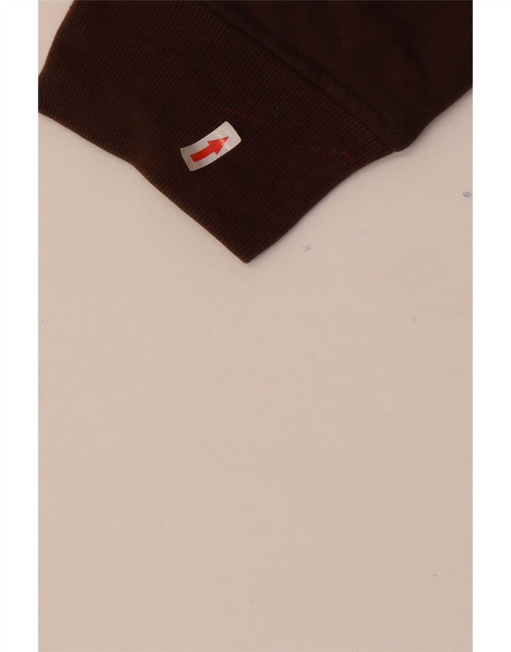 Męski sweter z zamkiem błyskawicznym Eddie Bauer 2XL, brązowy, bawełniany