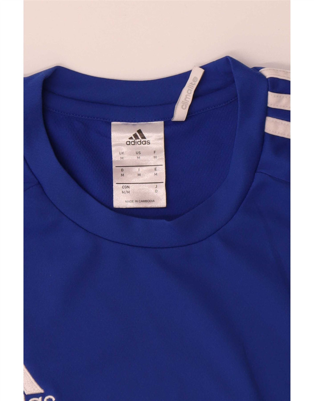 Adidas Męska koszulka Climalite Top, średni niebieski poliester