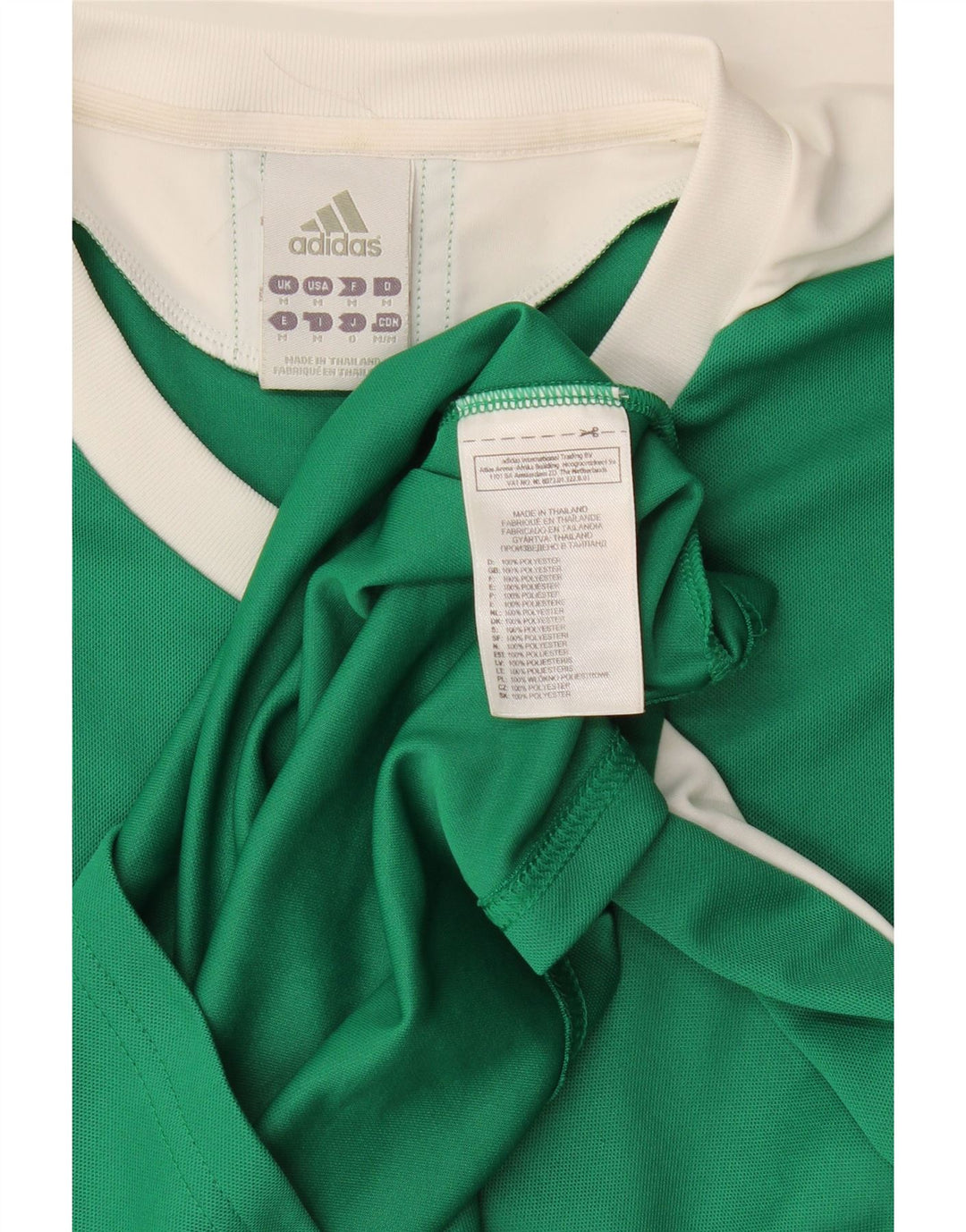Adidas Męska koszulka Climalite Top, średni zielony poliester z blokami kolorów
