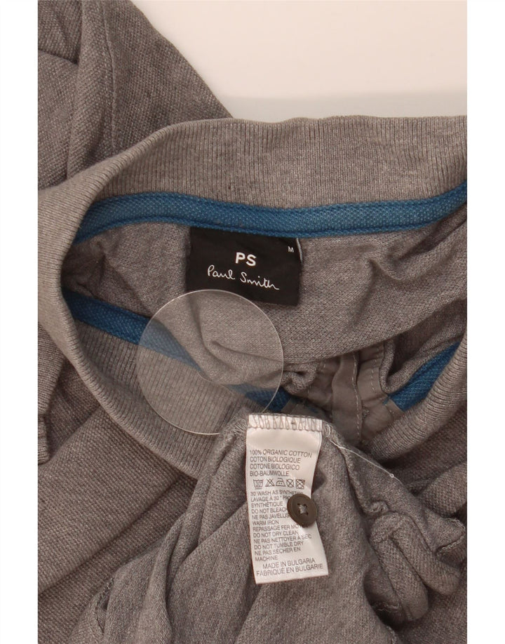 Męska koszulka polo PAUL SMITH, średnioszara, bawełniana