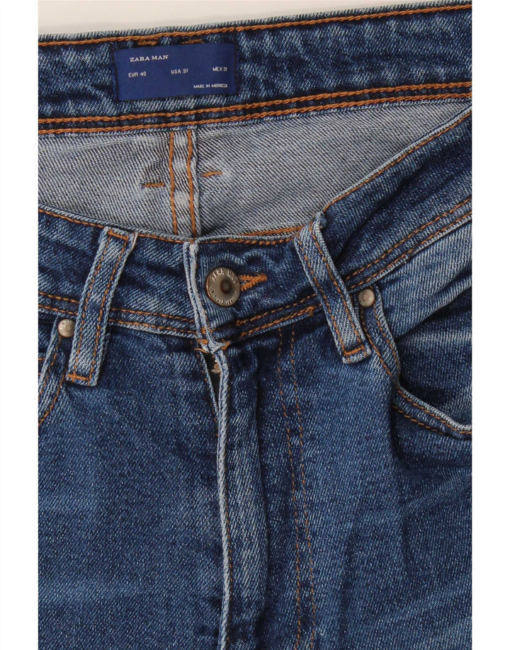 Męskie jeansy obcisłe Zara EU 40 Medium W31 L30 Niebieskie