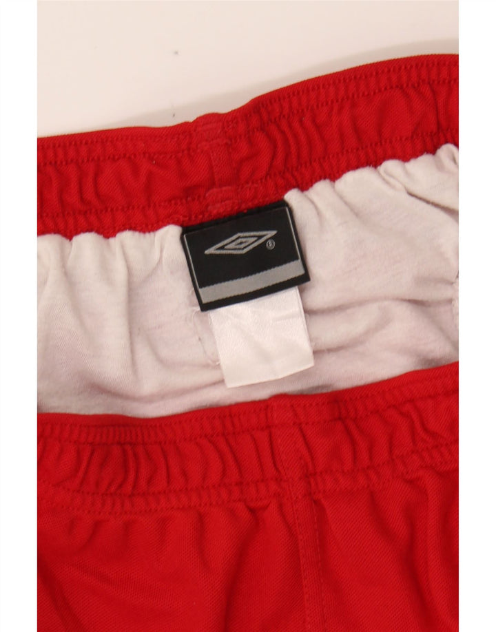UMBRO Mens Sport Shorts Large  Red Polyester Vintage Umbro and Second-Hand Umbro from Messina Hembry 