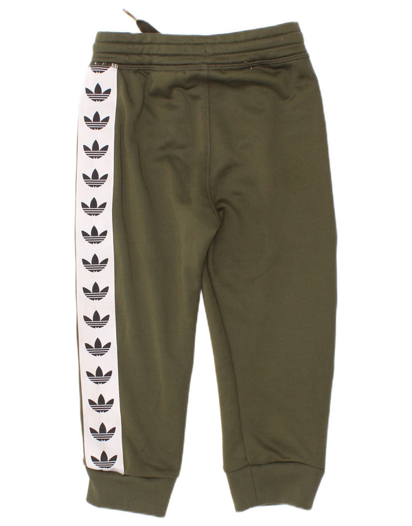 Spodnie dresowe Adidas Baby Boys Graphic 18-24 miesięcy Khaki, bloki kolorów