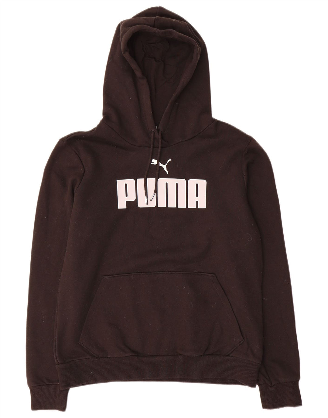 Damska bluza z kapturem Puma z grafiką UK 14, średnia czarna