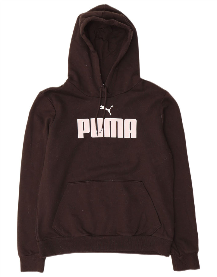 Damska bluza z kapturem Puma z grafiką UK 14, średnia czarna