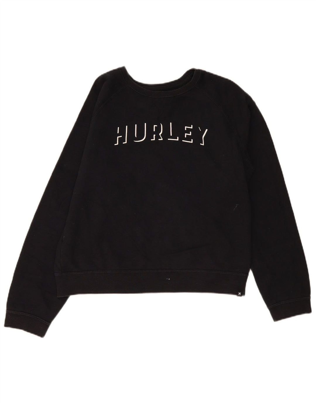 Damska bluza Hurley Oversize Crop Graphic Jumper UK 10 Small Black